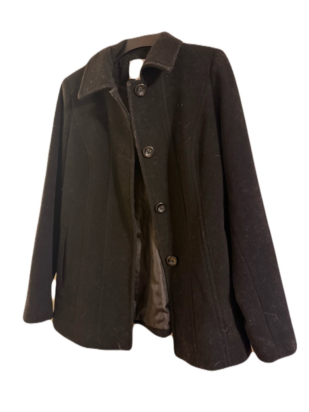 Classic Black Women's Pea Coat